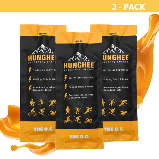 Hunghee Energy O.G. 3-pack – primal snack made with grass-fed ghee, raw honey, and sea salt for keto energy and recovery