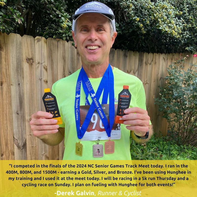 Derek Hunghee Ancestral Energy testimonial. Best Energy Healthy Snack Running, Cycling, Track and Field