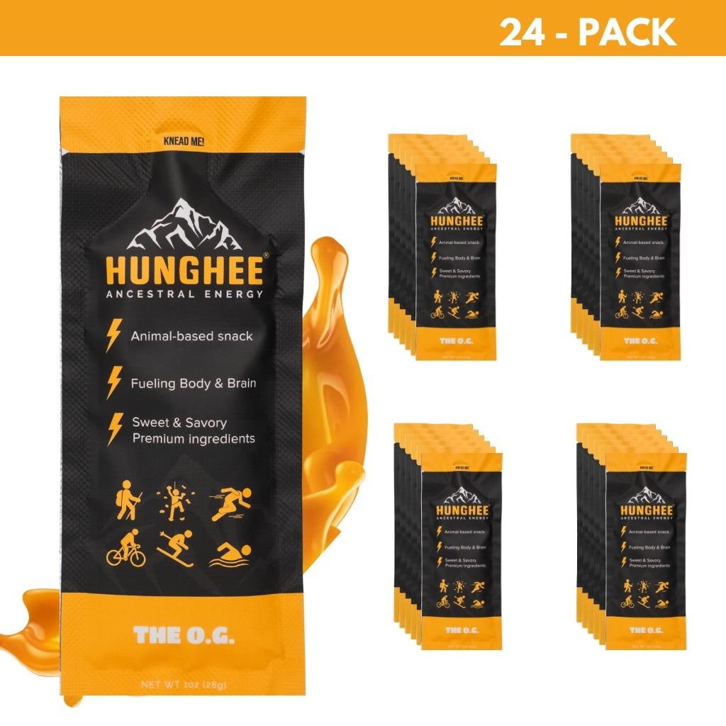 O.G. Hunghee Ancestral Energy 24-pack Animal-based Snacks Best Carnivore  Keto Sport Nutrition, Natural Pre-workout