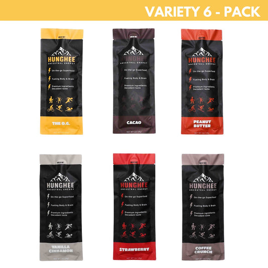 Variety 6 Pack Hunghee Ancestral Energy Animal-based Snack Best Carnivore Keto Healthy Sport Nutrition, Athletes, Activity