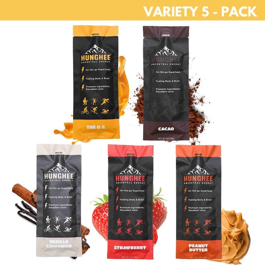 Variety 6 Pack Hunghee Ancestral Energy Animal-based Snack Best Carnivore Keto Healthy Sport Nutrition, Athletes, Activity