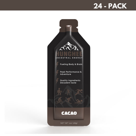 Cacao Hunghee Ancestral Energy Salt Lake City, Utah. Best Carnivore Energy Gel for Sport Nutrition, Endurance, Swimming