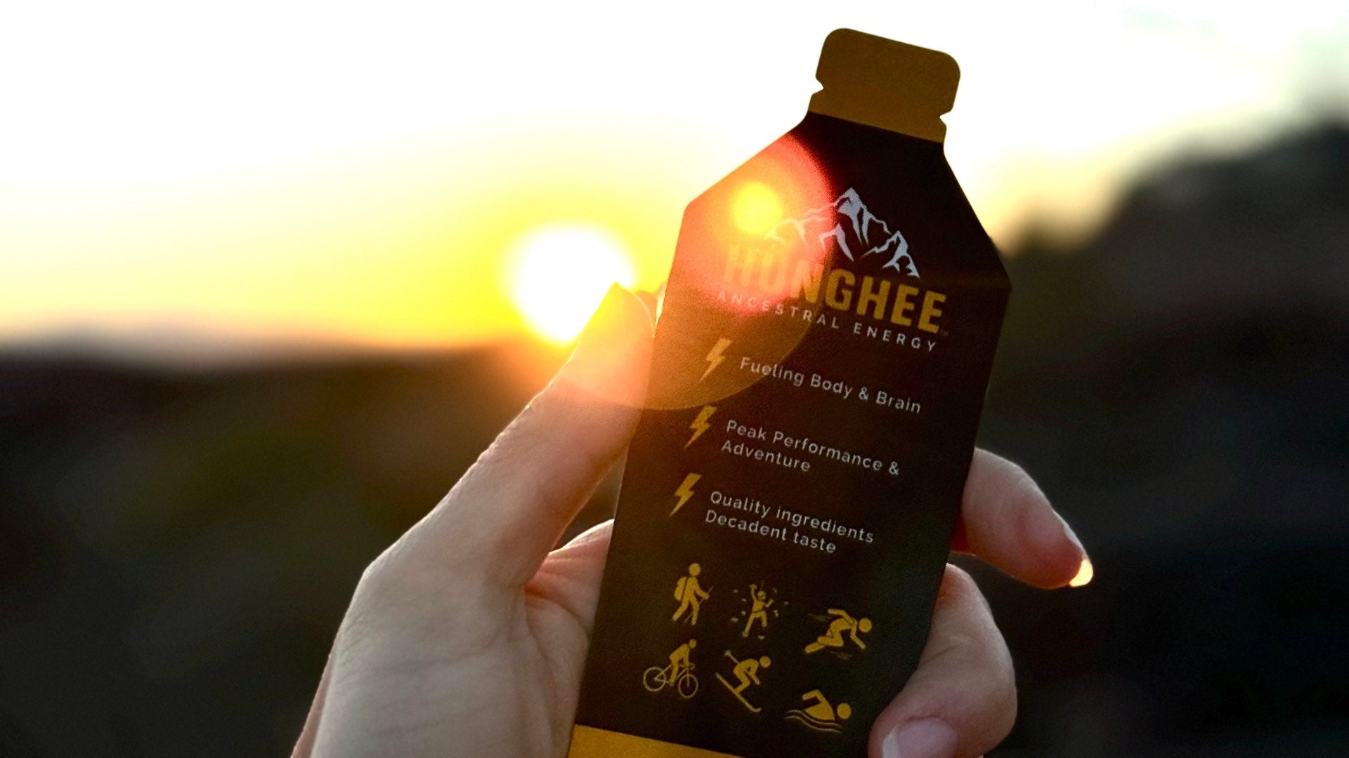 Timed Nutrition Hunghee Ancestral Energy Salt Lake City, Utah. Best Natural Energy Gel Endurance, Running, Hiking, Biking